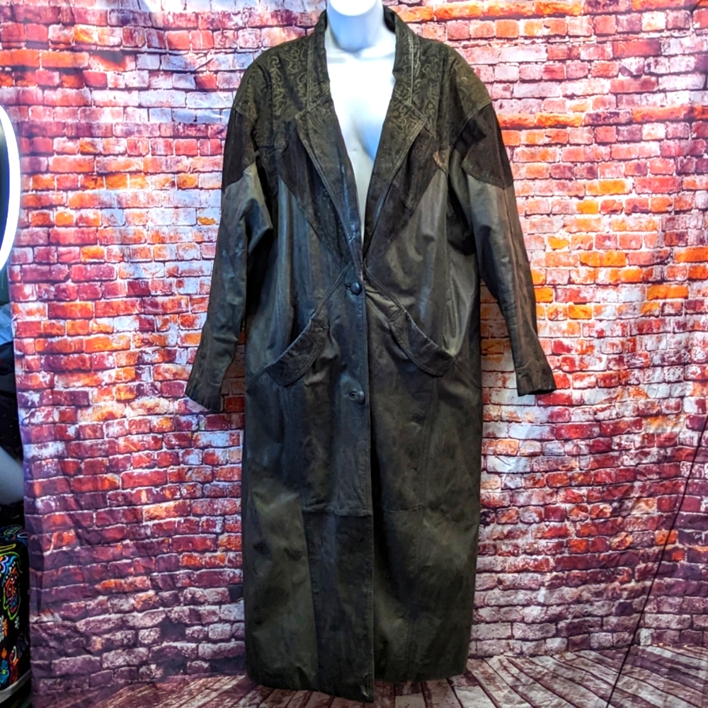 Vintage Full length leather coat